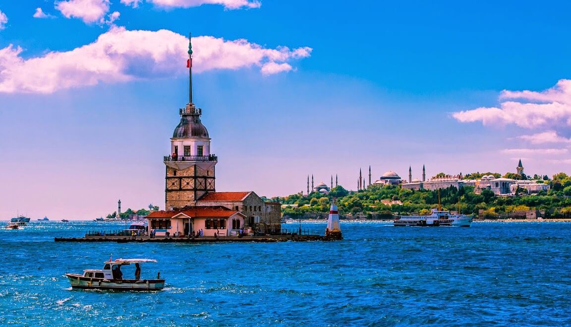 Maiden's Tower on the Bosphorus in Istanbul